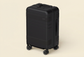 MOND Check-In 24″ hardshell in matte black with black leather band